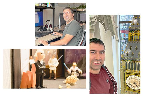 AWS Annapurna builder Ilan is featured in a three-image collage.