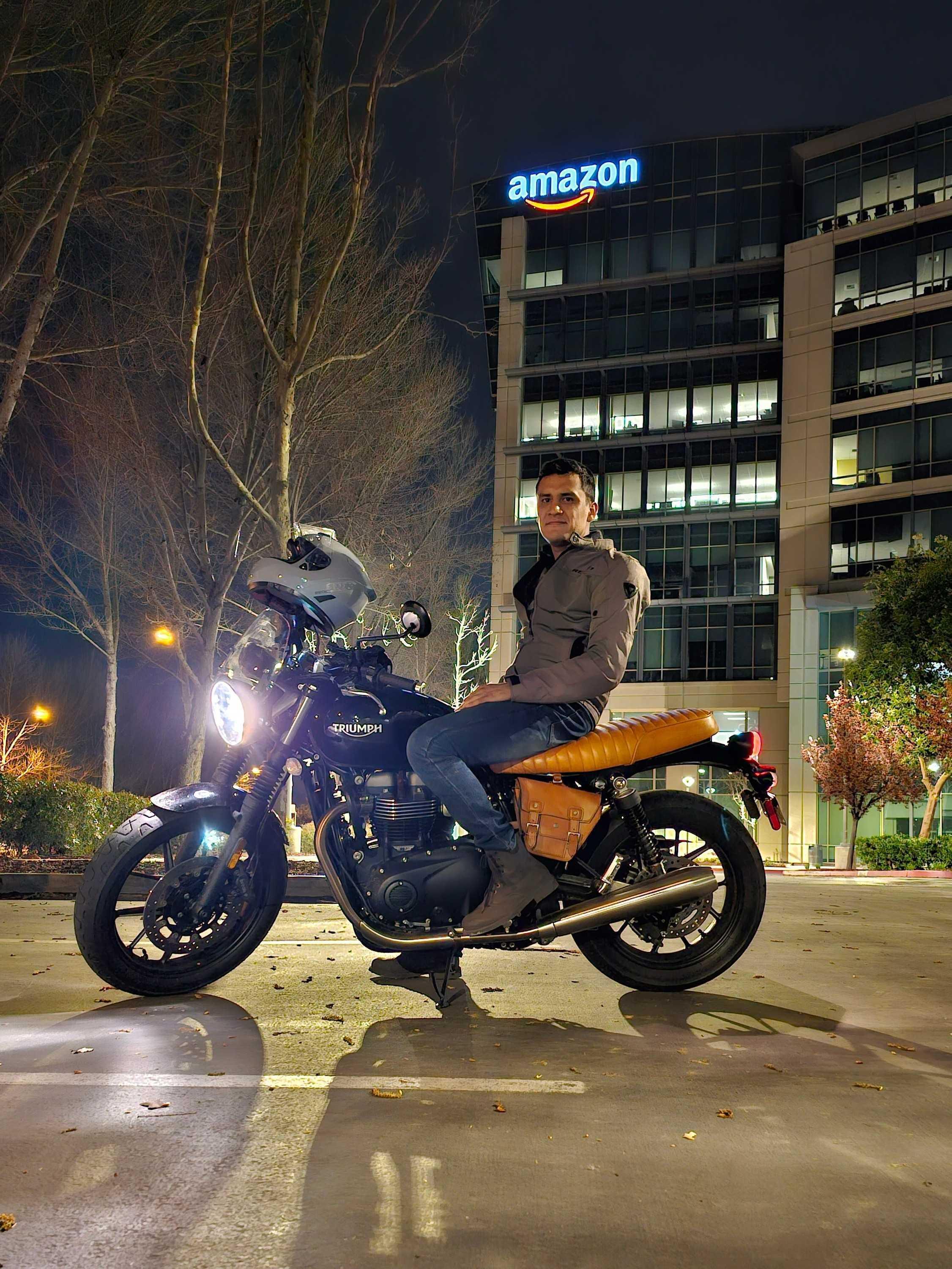 Motorcycle with Amazon building.jpg